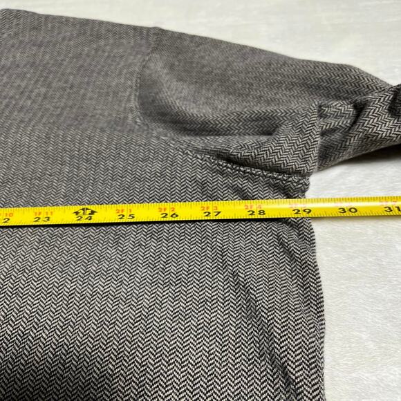 Bechamel Sweater Women's 3XL Gray Chevron Weave Embroidery Floral Cotton Cottage - Picture 5 of 8